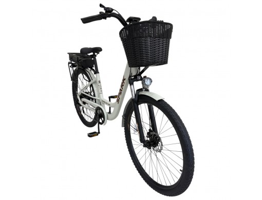 Велосипед с электромотором SPARK E-CITY COMFORT 18" 48V/500W/12,8Ah светло-серый