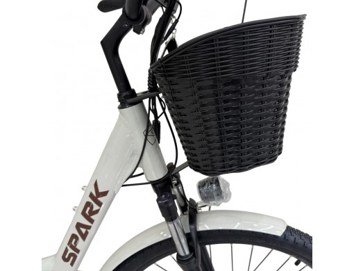 Велосипед с электромотором SPARK E-CITY COMFORT 18" 48V/500W/12,8Ah светло-серый