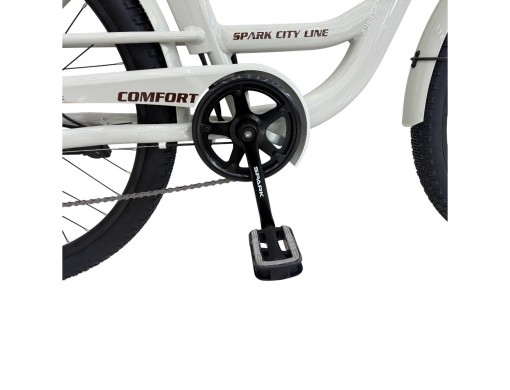 Велосипед с электромотором SPARK E-CITY COMFORT 18" 48V/500W/12,8Ah светло-серый