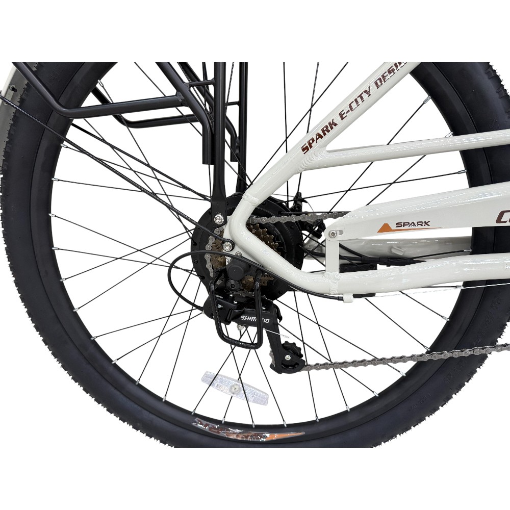 Велосипед з електромотором SPARK E-CITY COMFORT 18 48V/500W/12,8Ah темно-синій