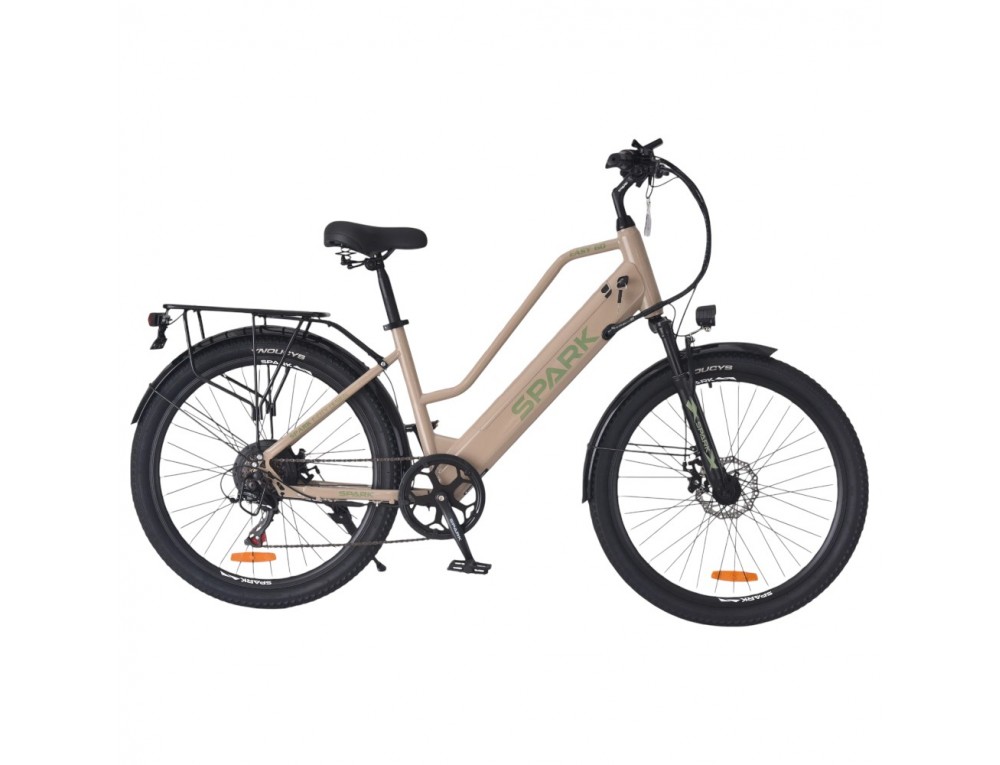 Велосипед з електромотором SPARK E-CITY EASY GO 17" 48V/500W/12,5Ah бежевий