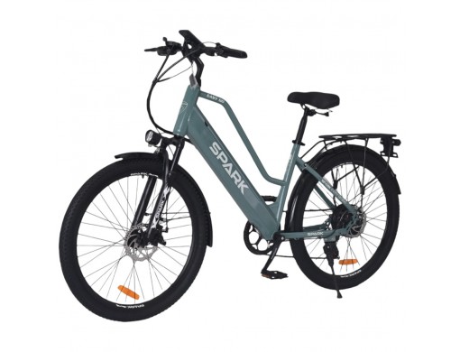 Велосипед з електромотором SPARK E-CITY EASY GO 17" 48V/500W/12,5Ah сіро-оливковий