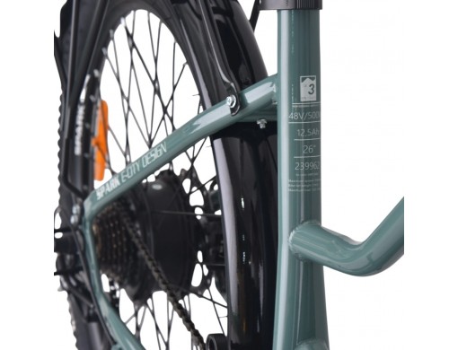Велосипед з електромотором SPARK E-CITY EASY GO 17" 48V/500W/12,5Ah сіро-оливковий