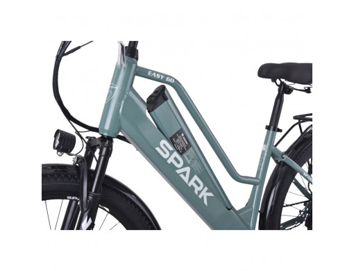 Велосипед з електромотором SPARK E-CITY EASY GO 17" 48V/500W/12,5Ah сіро-оливковий