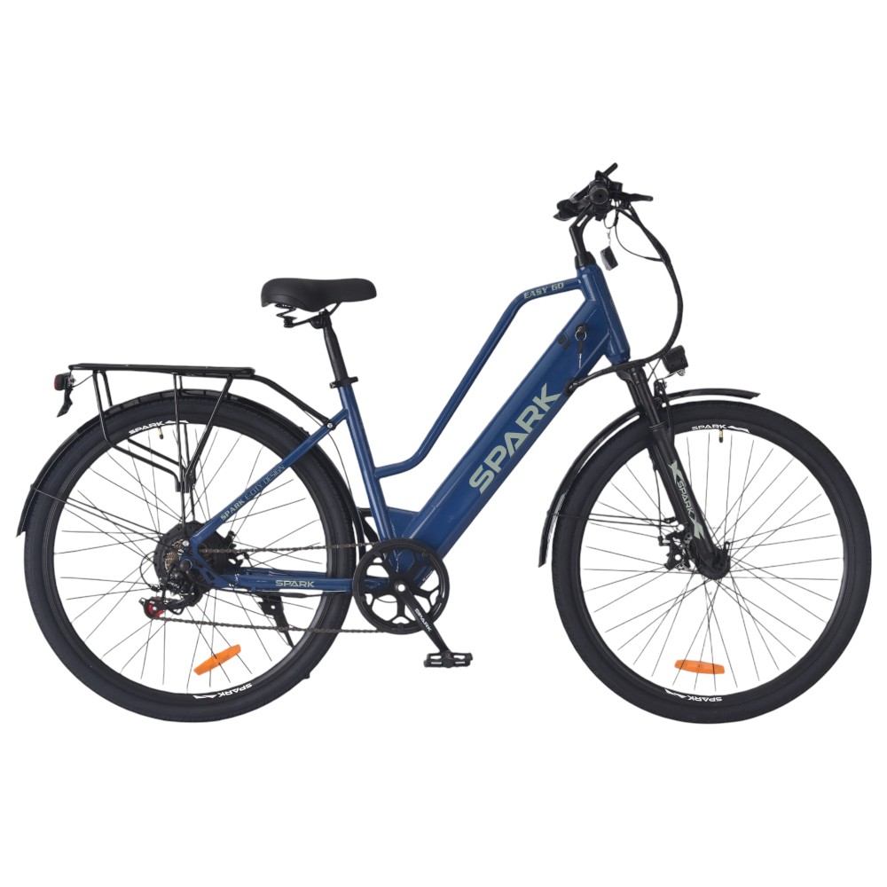 Купить Велосипед з електромотором SPARK E-CITY EASY GO 18" 48V/500W/12,5Ah синій