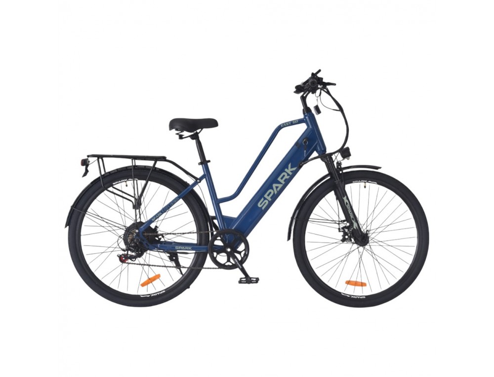 Велосипед з електромотором SPARK E-CITY EASY GO 18" 48V/500W/12,5Ah синій