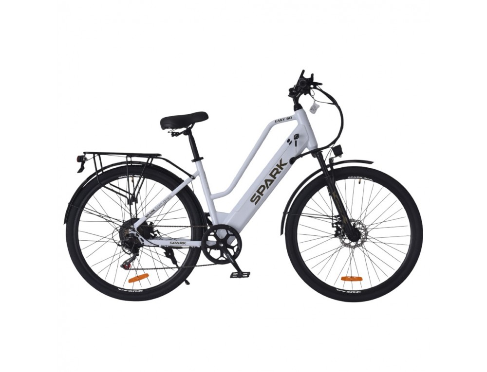 Велосипед з електромотором SPARK E-CITY EASY GO 18" 48V/500W/12,5Ah сірий