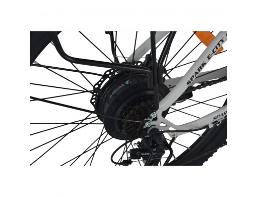 Велосипед з електромотором SPARK E-CITY EASY WAY 17" 48V/500W/12,5Ah сірий матовий