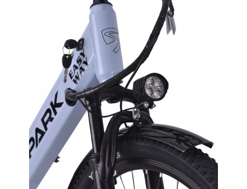 Велосипед з електромотором SPARK E-CITY EASY WAY 17" 48V/500W/12,5Ah блакитний