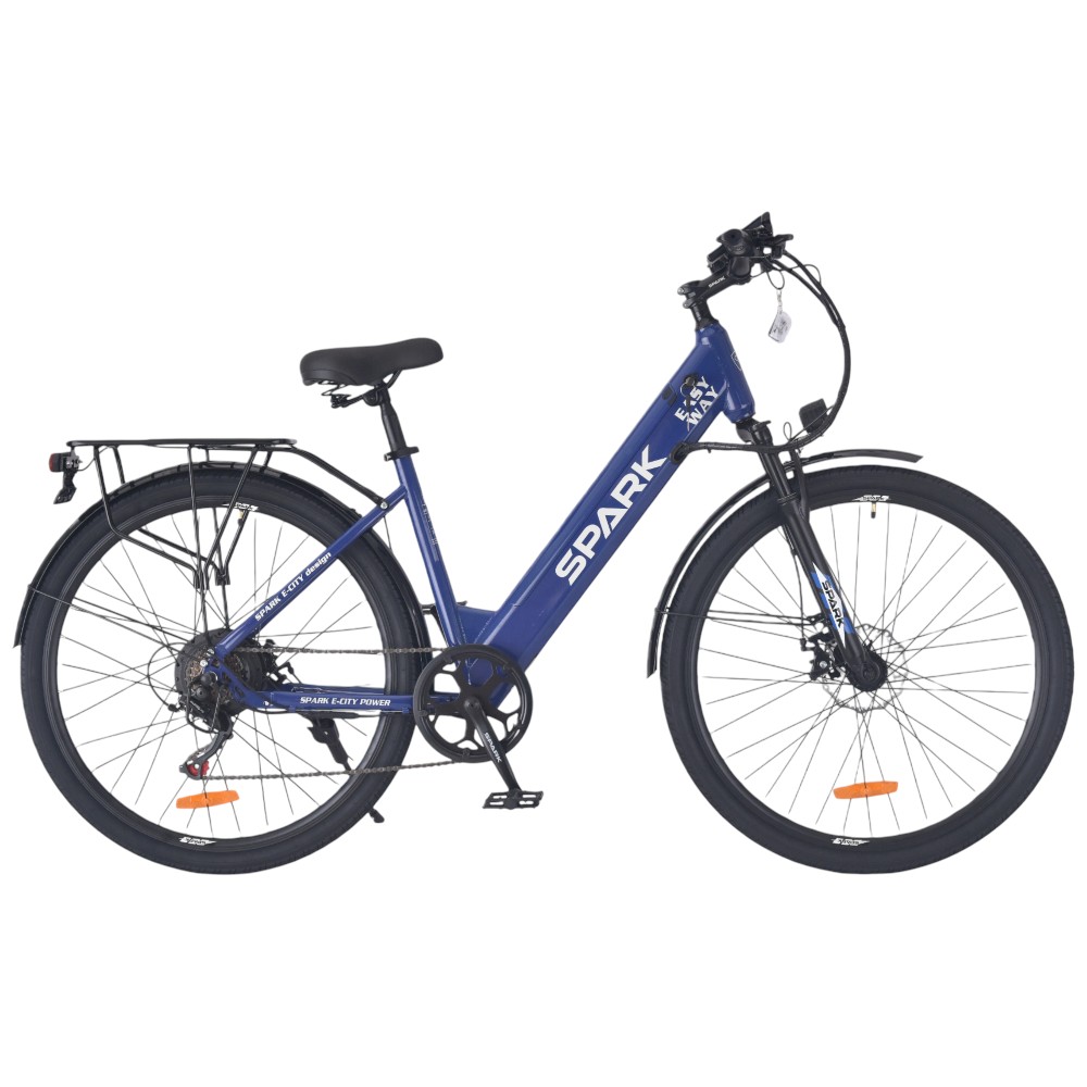 Купить Велосипед з електромотором SPARK E-CITY EASY WAY 18" 48V/500W/12,5Ah синій