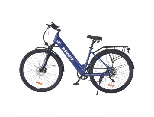 Велосипед з електромотором SPARK E-CITY EASY WAY 18" 48V/500W/12,5Ah синій