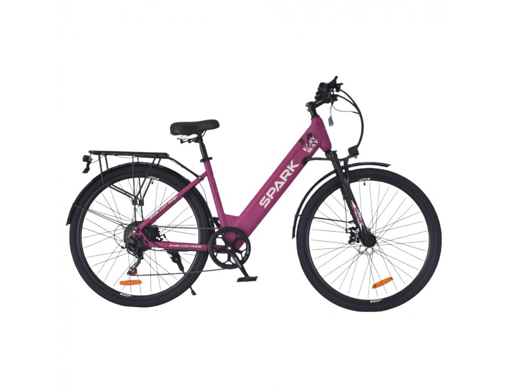 Велосипед з електромотором SPARK E-CITY EASY WAY 18" 48V/500W/12,5Ah фіолетовий матовий