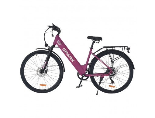 Велосипед з електромотором SPARK E-CITY EASY WAY 18" 48V/500W/12,5Ah фіолетовий матовий