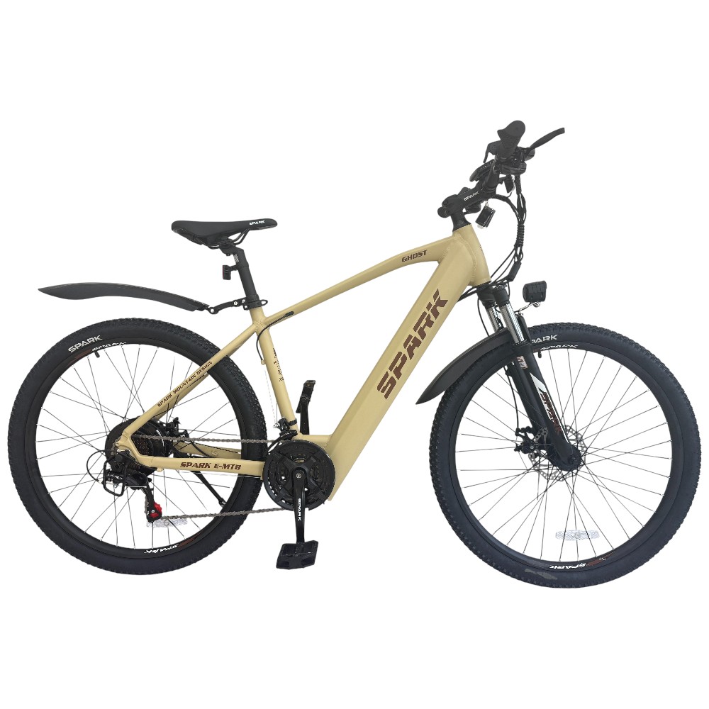 Купить Велосипед з електромотором SPARK E-MTB GHOST 15" 48V/500W/12,8Ah бежевий (м)