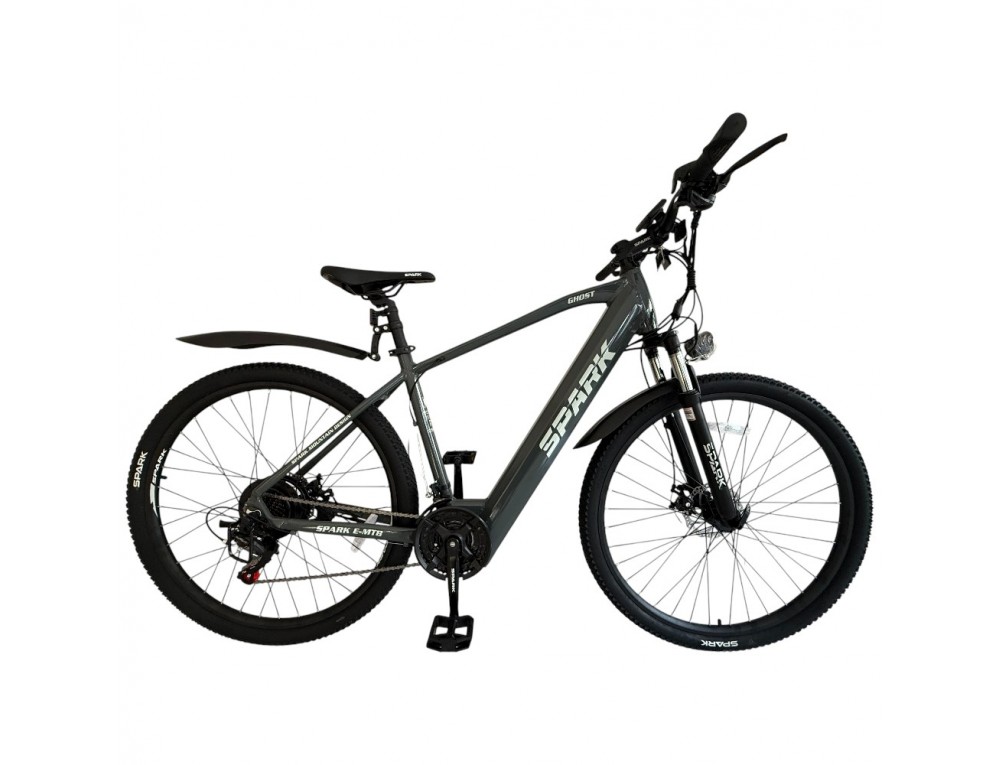 Велосипед з електромотором SPARK E-MTB GHOST 17" 48V/500W/12,8Ah графітовий
