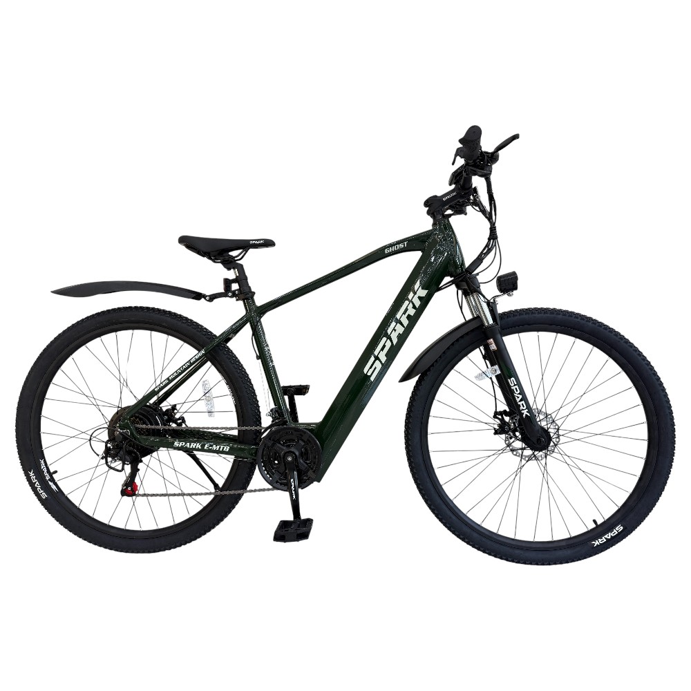 Купить Велосипед з електромотором SPARK E-MTB GHOST 17" 48V/500W/12,8Ah темно-зелений