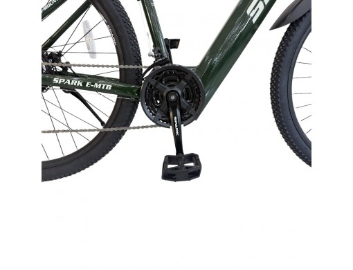 Велосипед з електромотором SPARK E-MTB GHOST 17" 48V/500W/12,8Ah темно-зелений