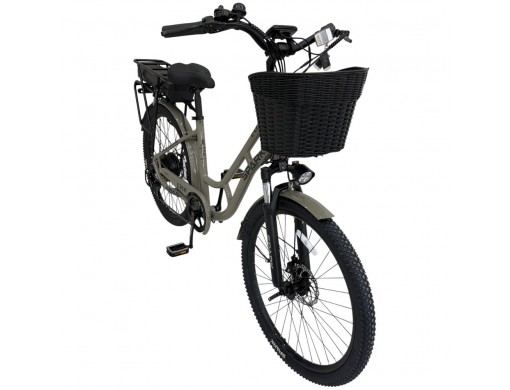 Велосипед з електромотором SPARK E-CITY LITE 17" 48V/500W/12,8Ah сірий