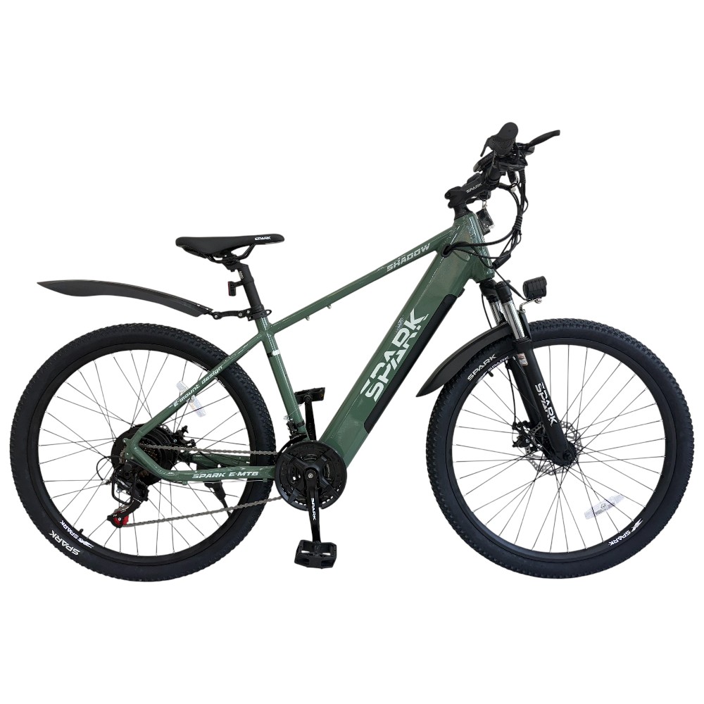 Купить Велосипед з електромотором SPARK E-MTB SHADOW 15" 48V/500W/12,8Ah темно-зелений