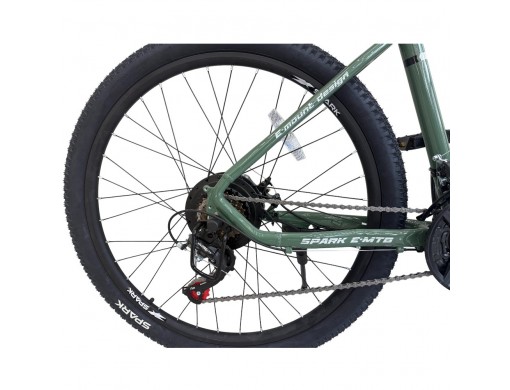 Велосипед з електромотором SPARK E-MTB SHADOW 15" 48V/500W/12,8Ah темно-зелений