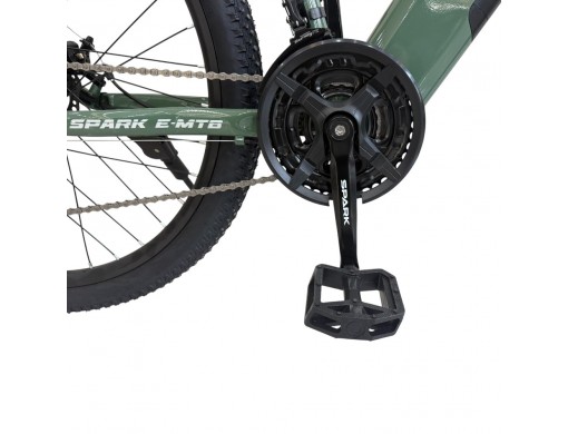 Велосипед з електромотором SPARK E-MTB SHADOW 15" 48V/500W/12,8Ah темно-зелений