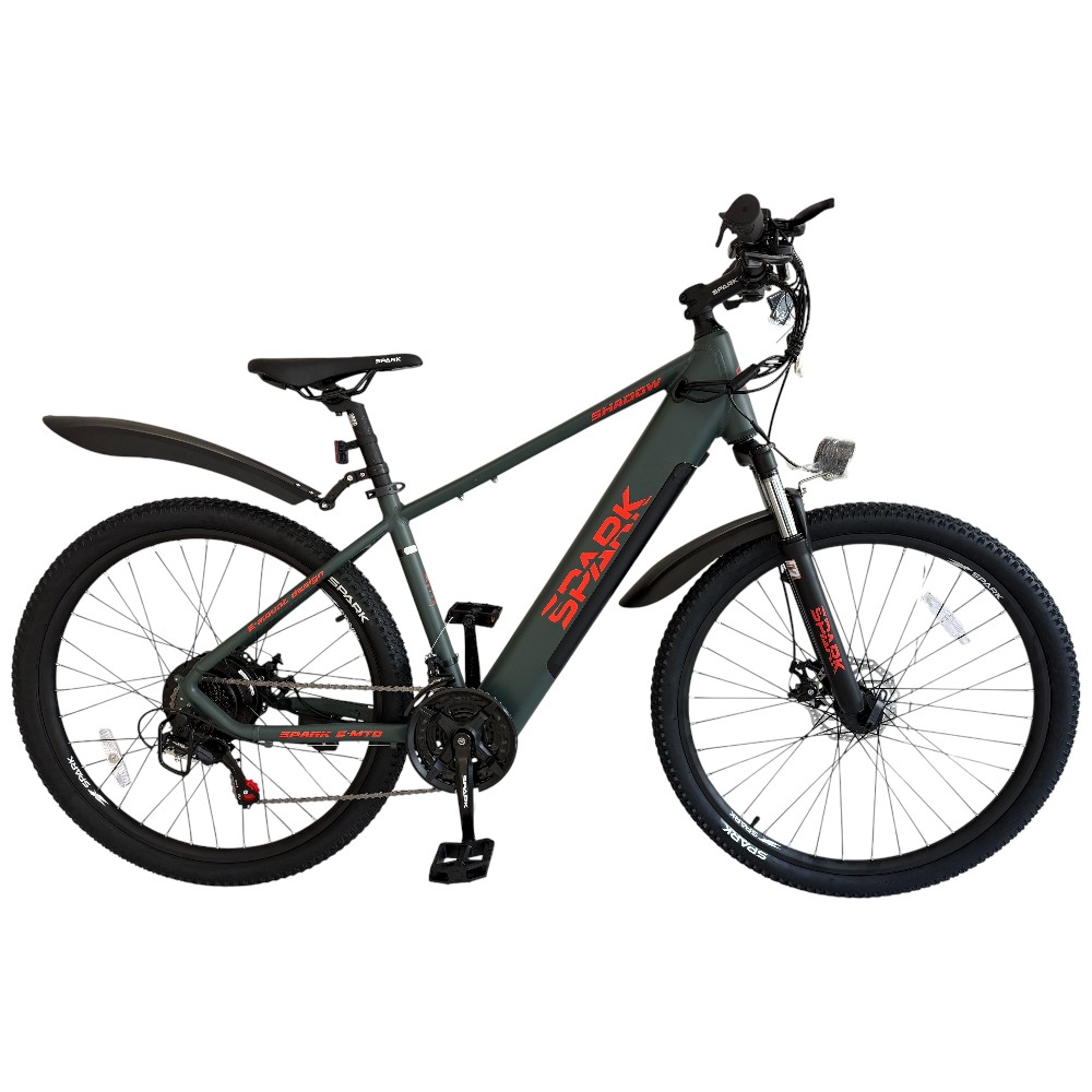 Купить Велосипед з електромотором SPARK E-MTB SHADOW 15" 48V/500W/12,8Ah хакі (м)