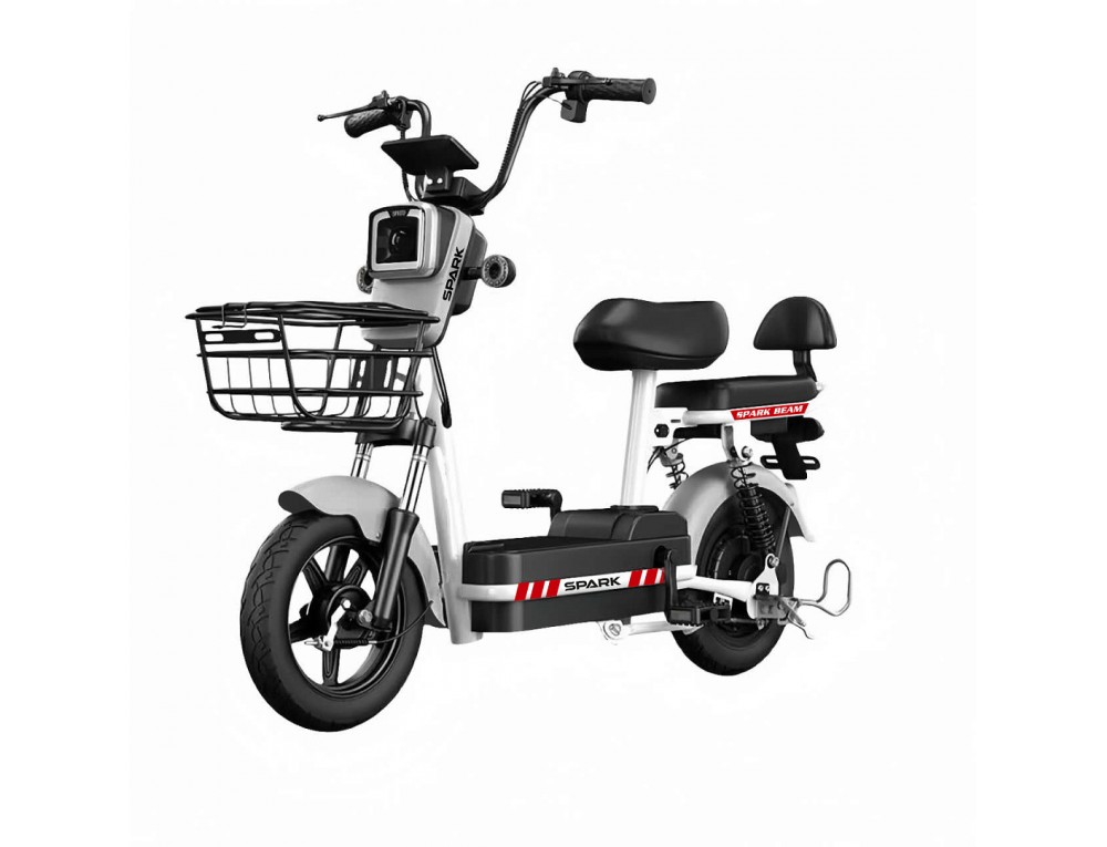 Велосипед з електромотором SPARK BEAM 14" 48V/400W/12Ah Сірий
