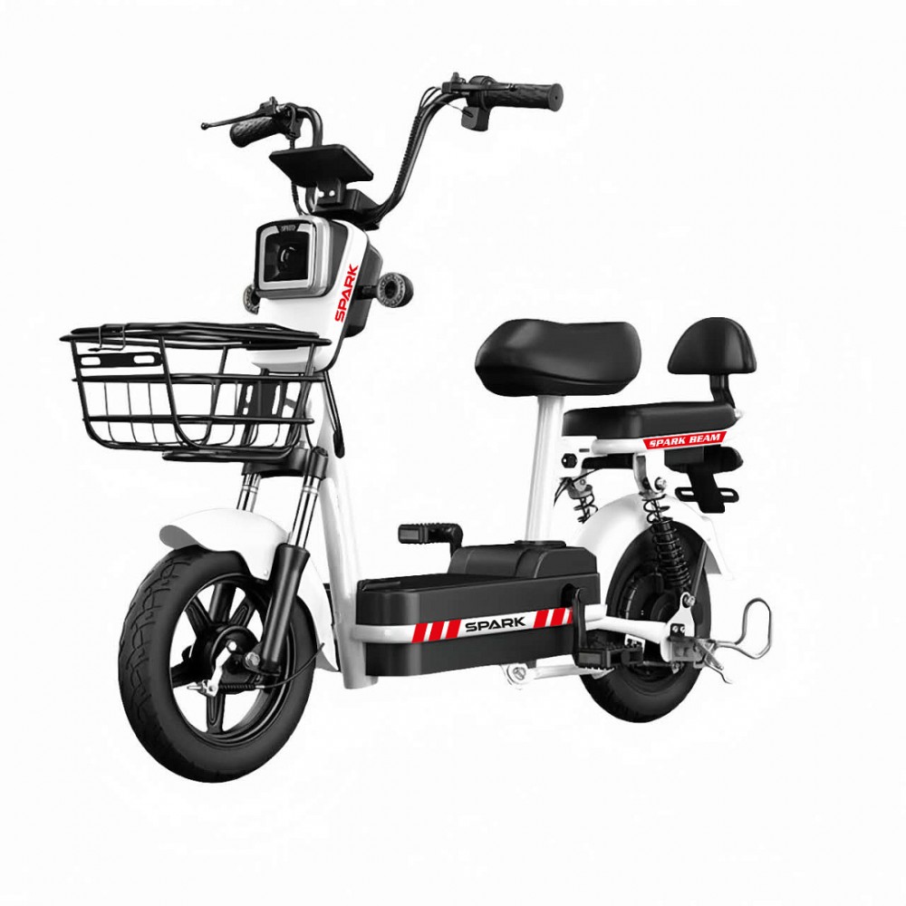 Купить Велосипед з електромотором SPARK BEAM 14" 48V/400W/12Ah Білий