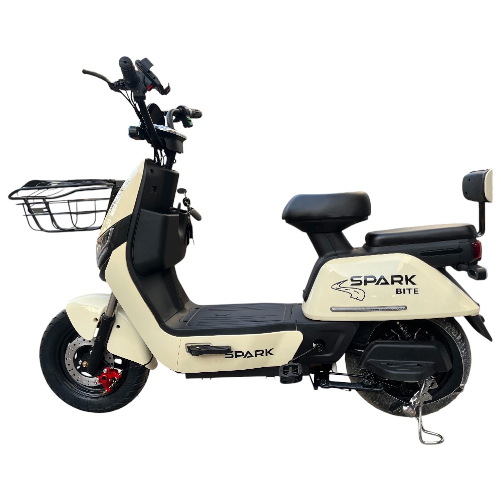 Купить Велосипед з електромотором SPARK BITE 60V/1000W/20Ah 14" Кремово-бежевий