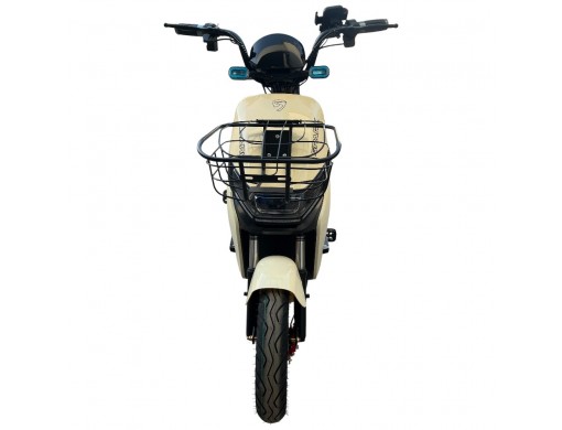 Велосипед з електромотором SPARK BITE 60V/1000W/20Ah 14" Кремово-бежевий