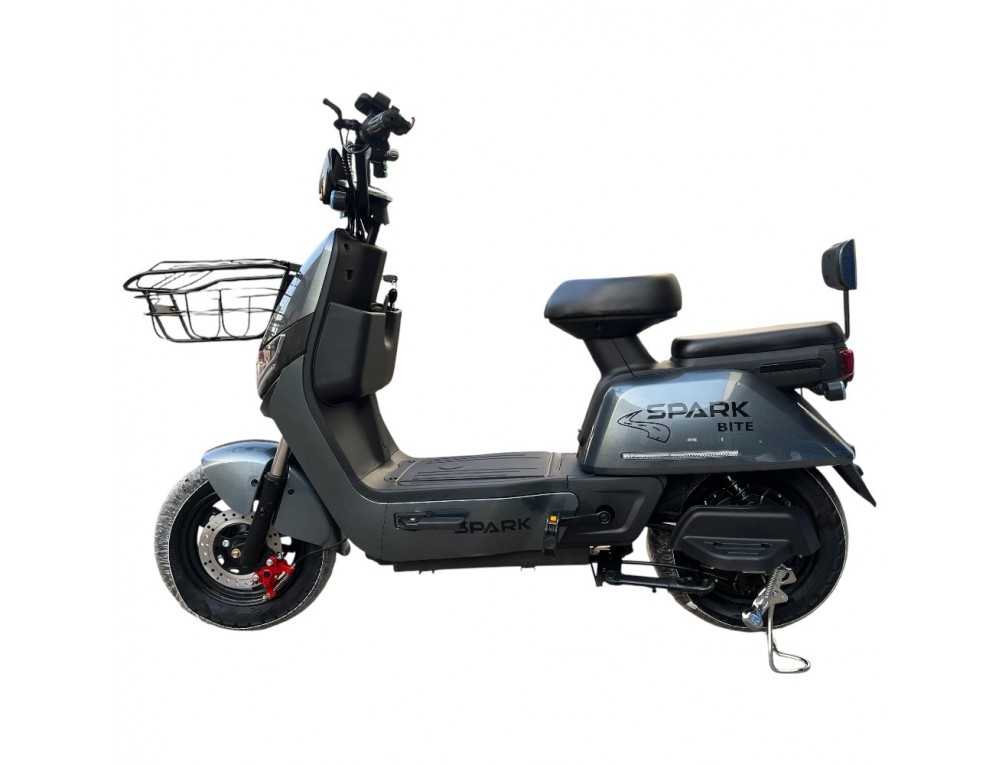 Велосипед з електромотором SPARK BITE 60V/1000W/20Ah 14" Сірий