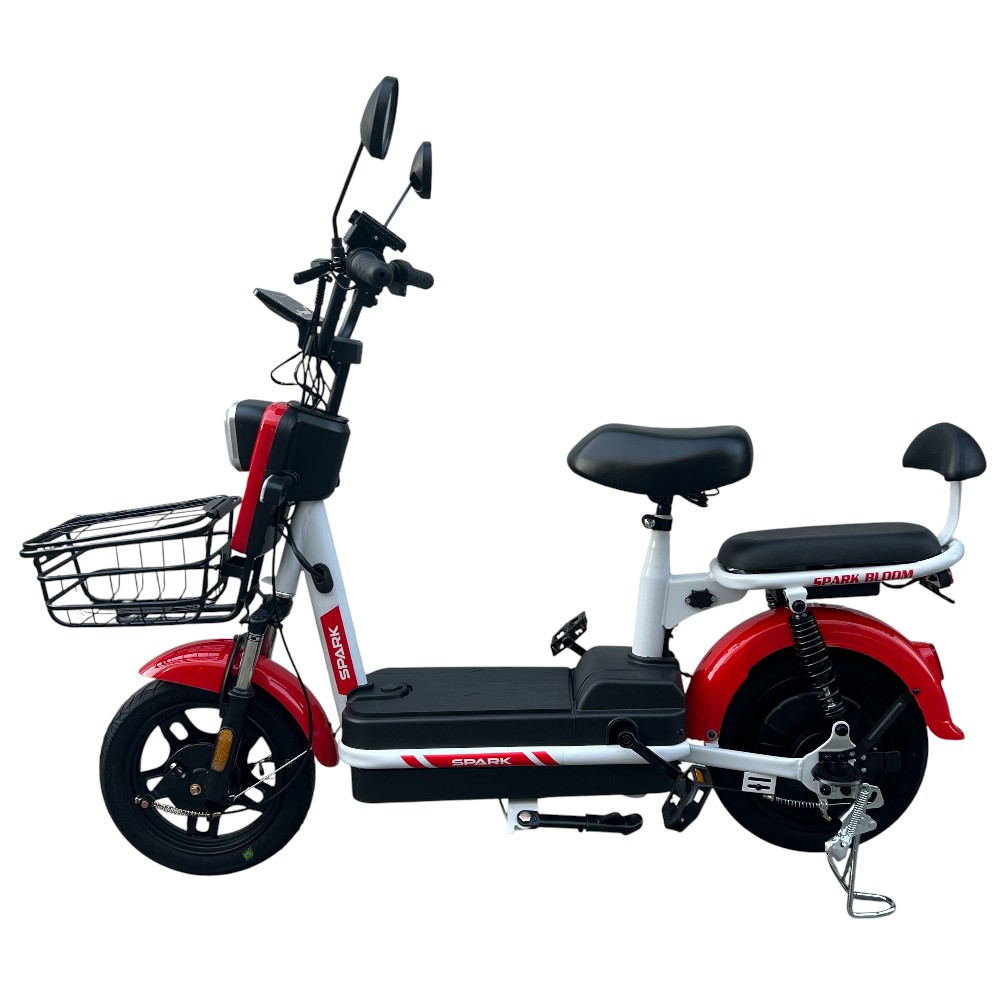 Купить Велосипед з електромотором SPARK BLOOM 14" 48V/400W/12Ah Темно-червоний