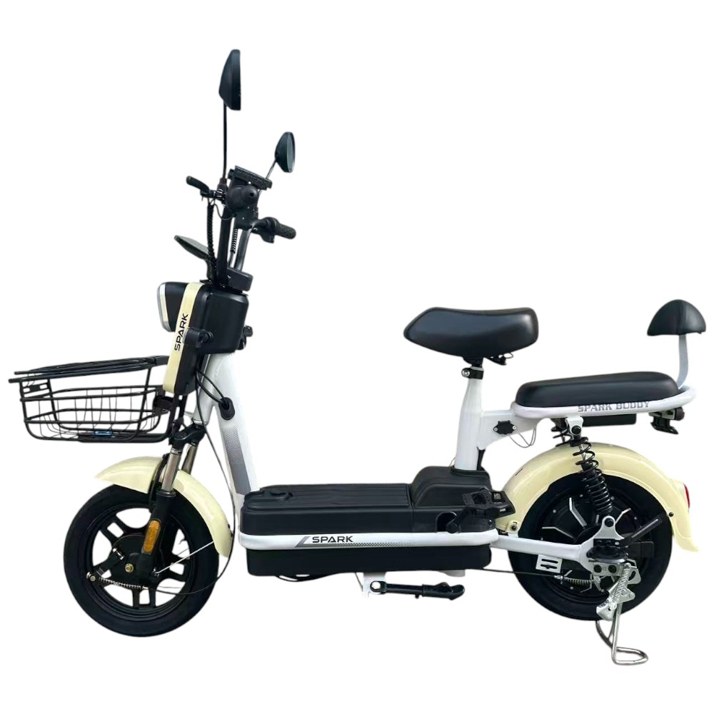 Купить Велосипед з електромотором SPARK BUDDY 14" 48V/500W/12Ah Бежевий