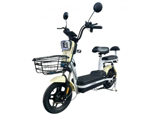 Велосипед з електромотором SPARK BUDDY 14" 48V/500W/12Ah Бежевий