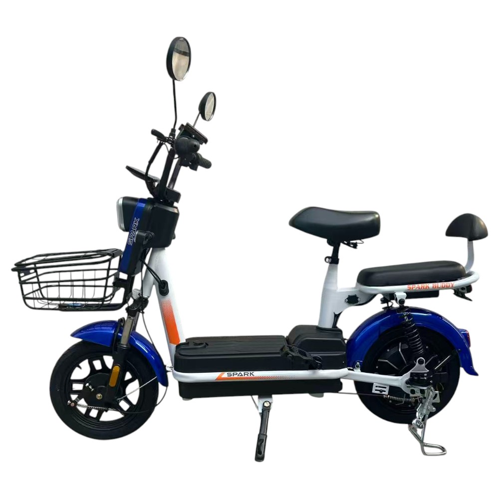 Купить Велосипед з електромотором SPARK BUDDY 14" 48V/500W/12Ah Темно-синій