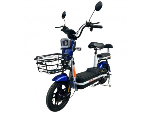 Велосипед з електромотором SPARK BUDDY 14" 48V/500W/12Ah Темно-синій