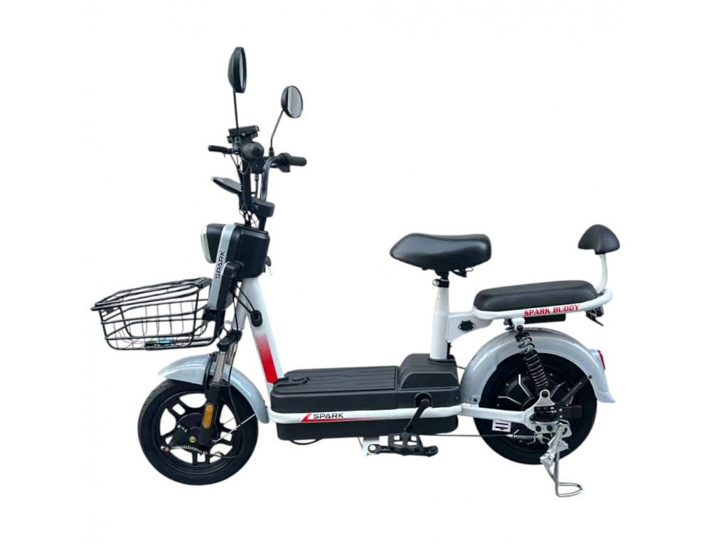 Велосипед з електромотором SPARK BUDDY 14" 48V/500W/12Ah Сірий