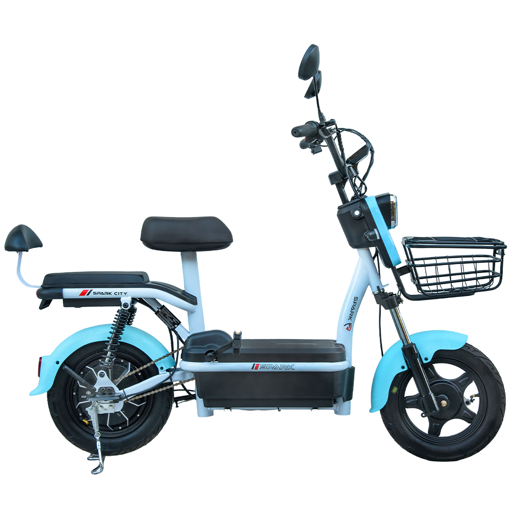 Купить Велосипед з електродвигуном  SPARK CITY 14» 48V/500W/20Ah Блакитний