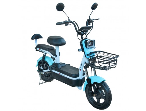 Велосипед з електромотором SPARK CITY 14» 48V/500W/20Ah Блакитний