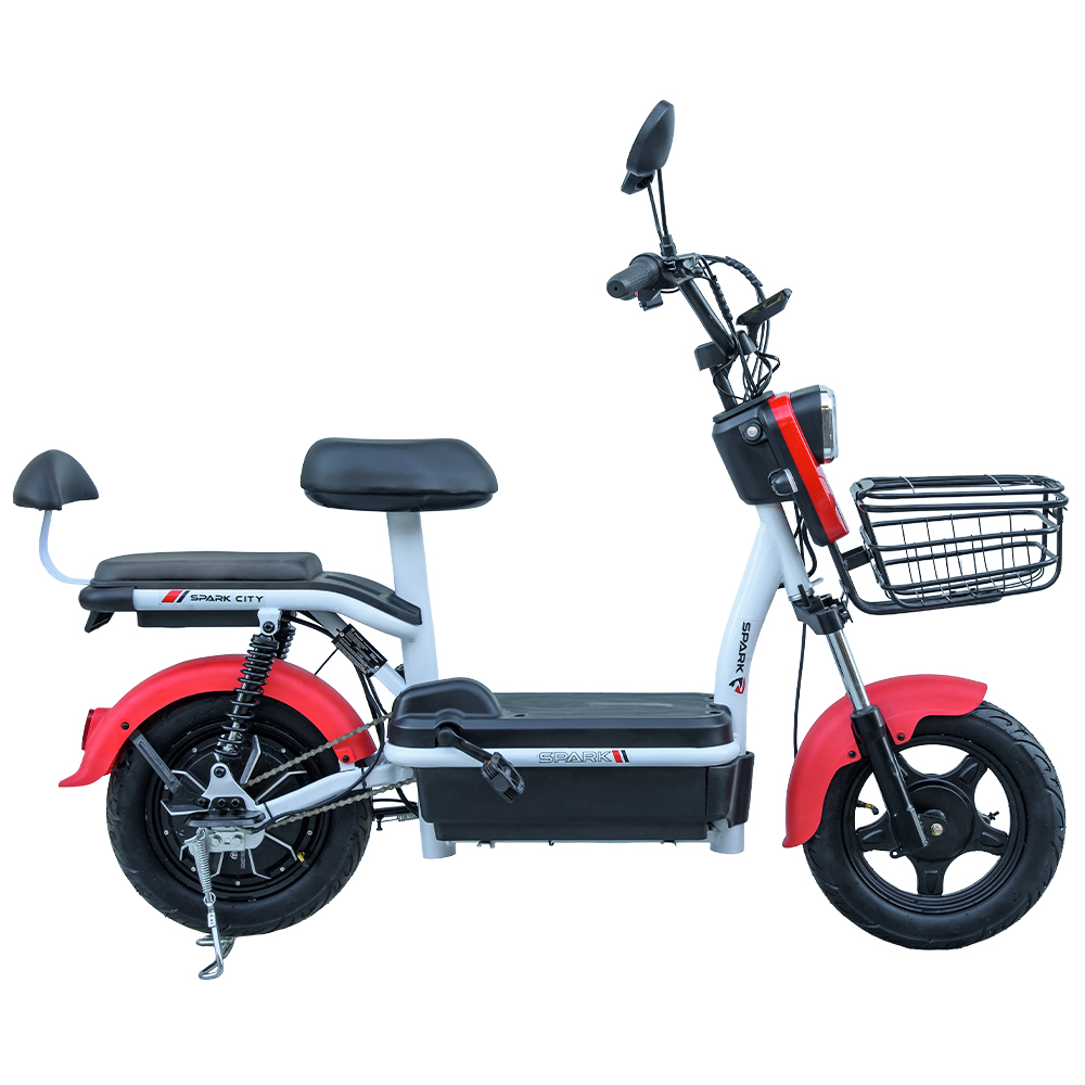 Купить Велосипед з електродвигуном  SPARK CITY 14" 48V/500W/20Ah Червоний