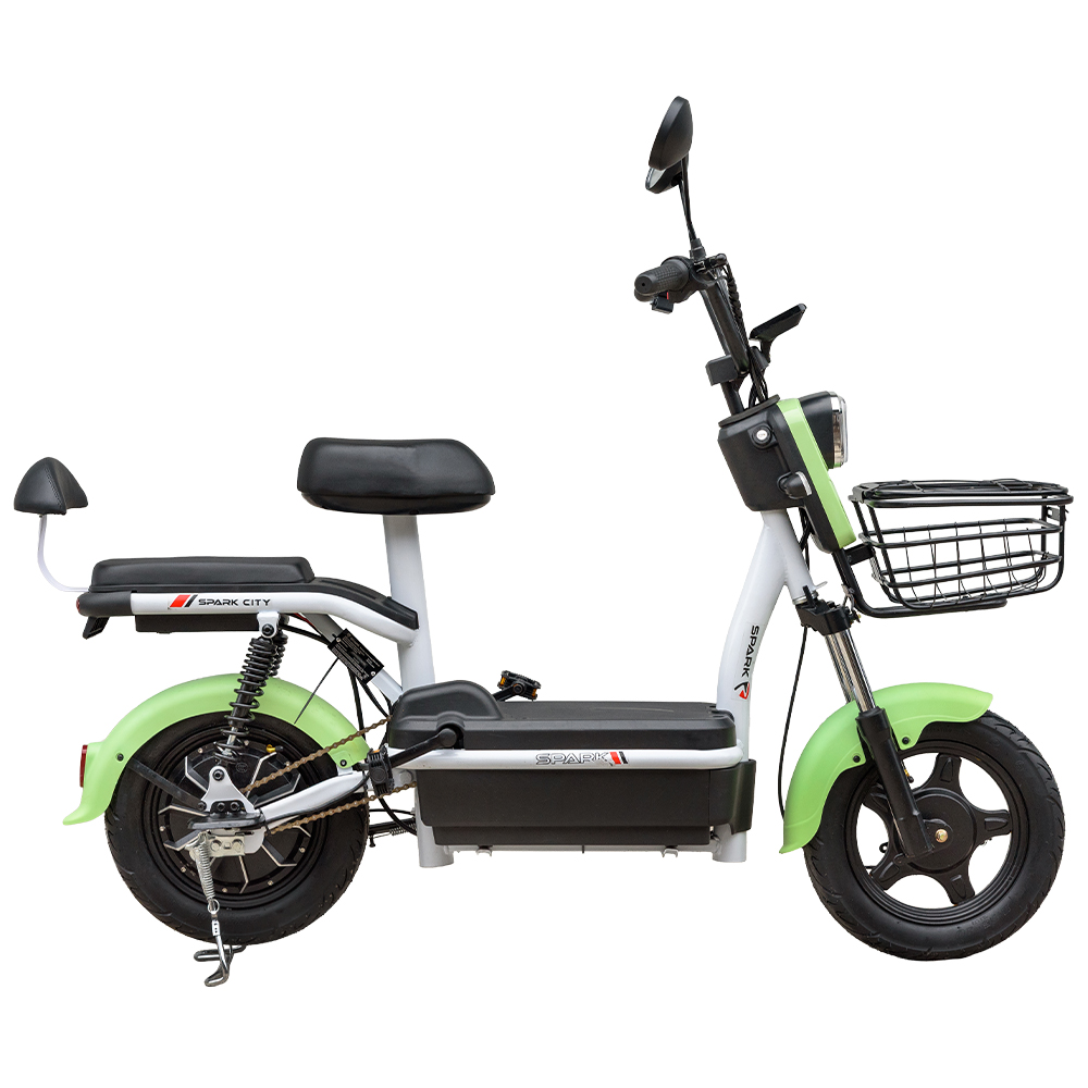 Купить Велосипед з електродвигуном  SPARK CITY 14" 48V/500W/20Ah Зелений
