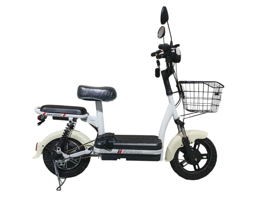 Велосипед з електромотором SPARK COMPACT 14" 48V/400W/12Ah Бежевий
