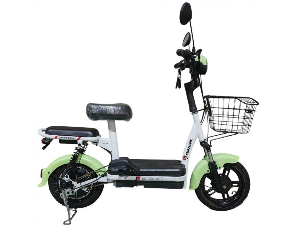 Велосипед з електромотором SPARK COMPACT 14" 48V/400W/12Ah Зелений