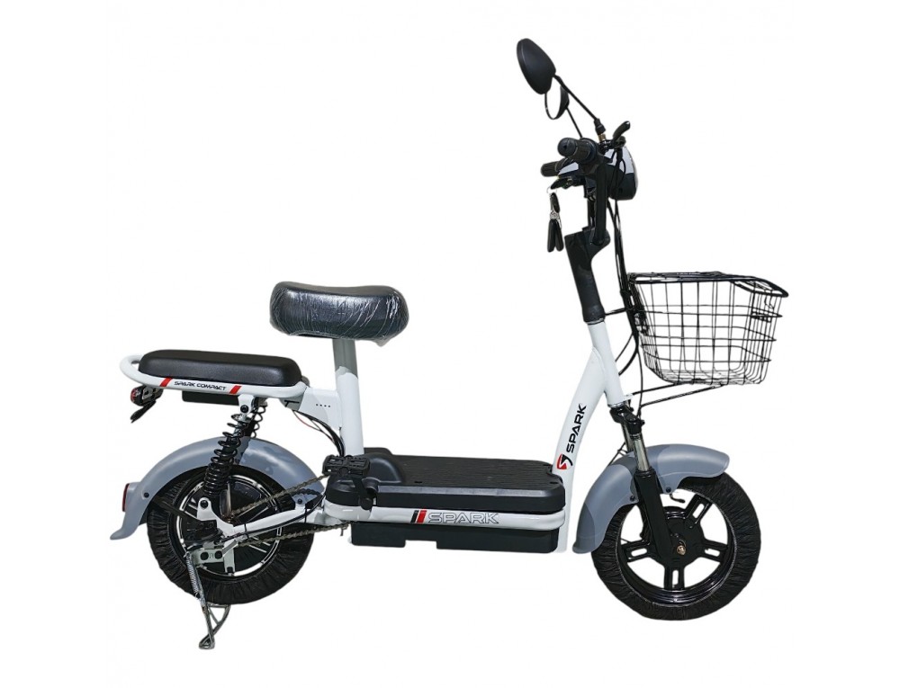 Велосипед з електромотором SPARK COMPACT 14" 48V/400W/12Ah Сірий
