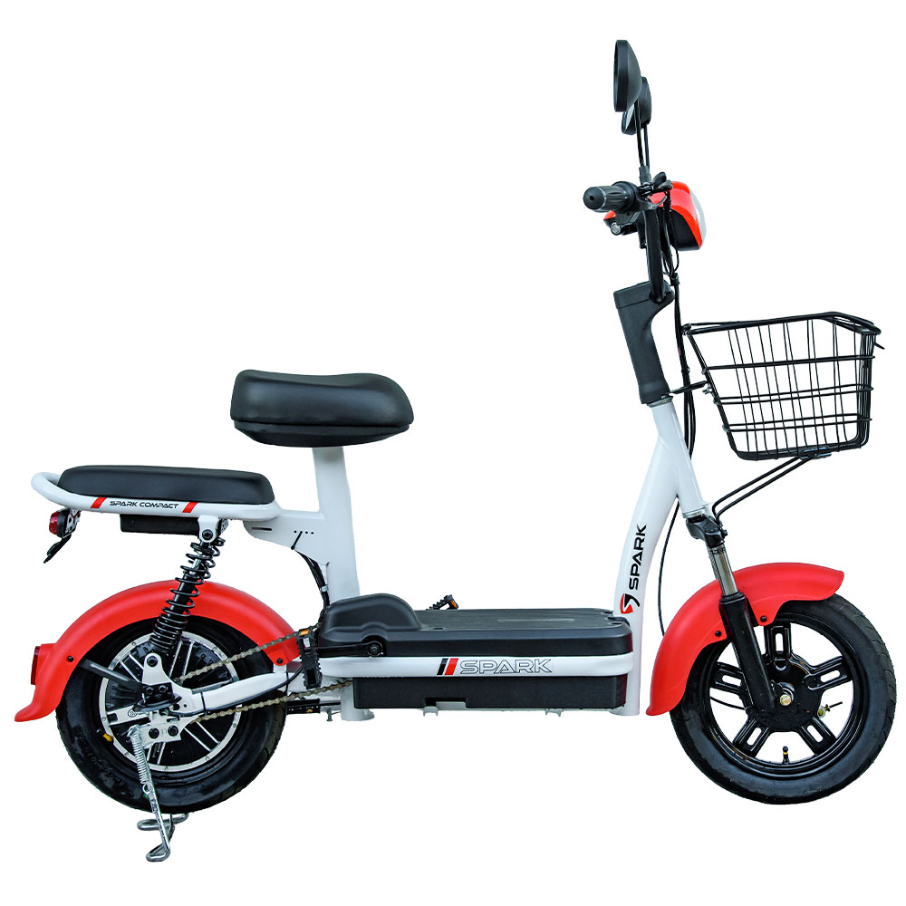 Купить Велосипед з електродвигуном SPARK COMPACT 14" 48V/400W/12Ah Червоний