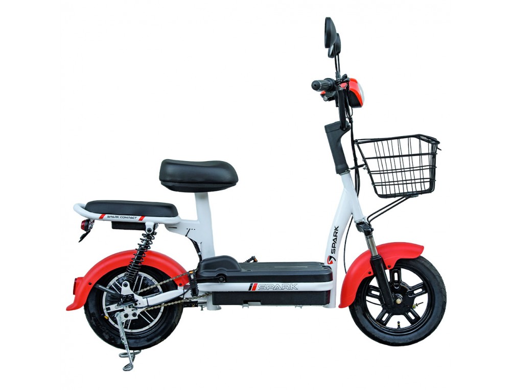 Велосипед з електродвигуном SPARK COMPACT 14" 48V/400W/12Ah Червоний