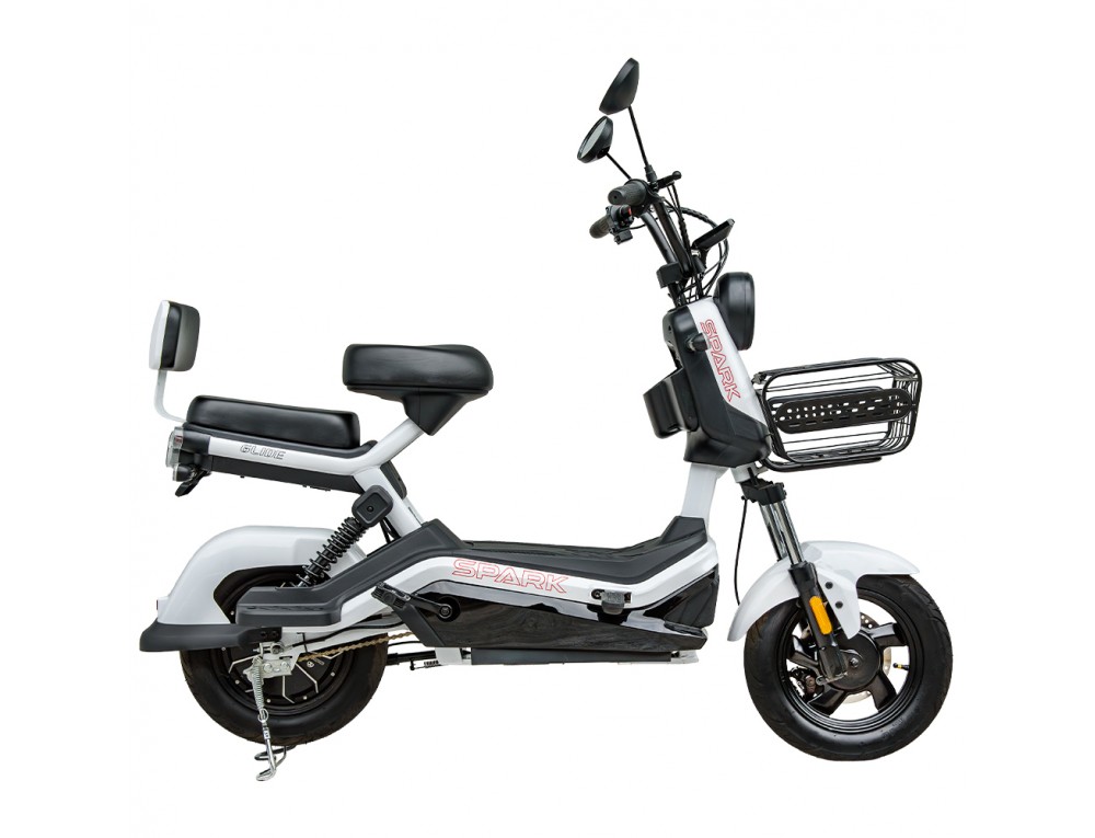 Велосипед з електродвигуном SPARK GLIDE 14" 60V/500W/20Ah Білий