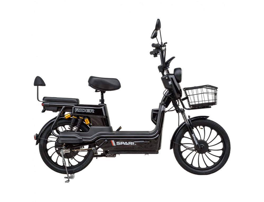 Велосипед з електромотором SPARK RIDER 14" 48V/500W/20Ah Чорний