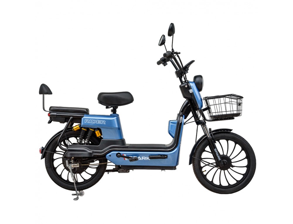 Велосипед з електромотором SPARK RIDER 14" 48V/500W/20Ah Синій