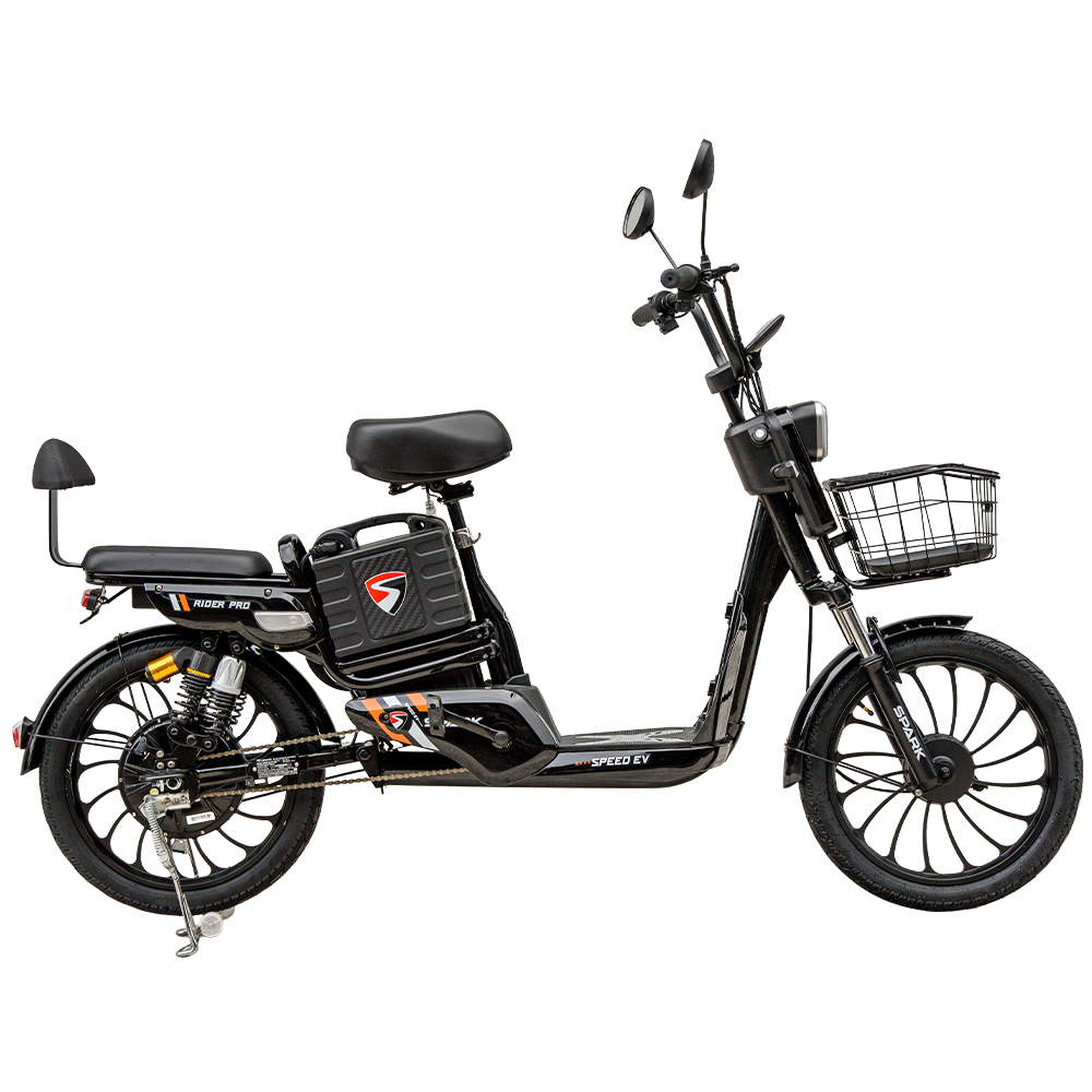 Купить Велосипед з електромотором SPARK RIDER PRO 14" 48V/650W/20Ah Чорний